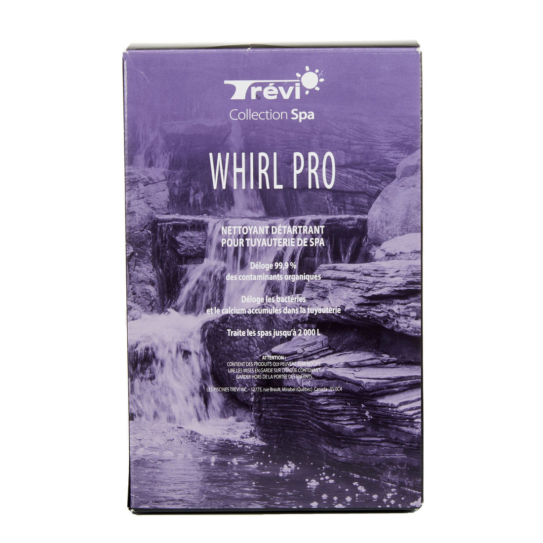 Nettoyant et détartrant pour tuyauterie de spa Whirl Pro