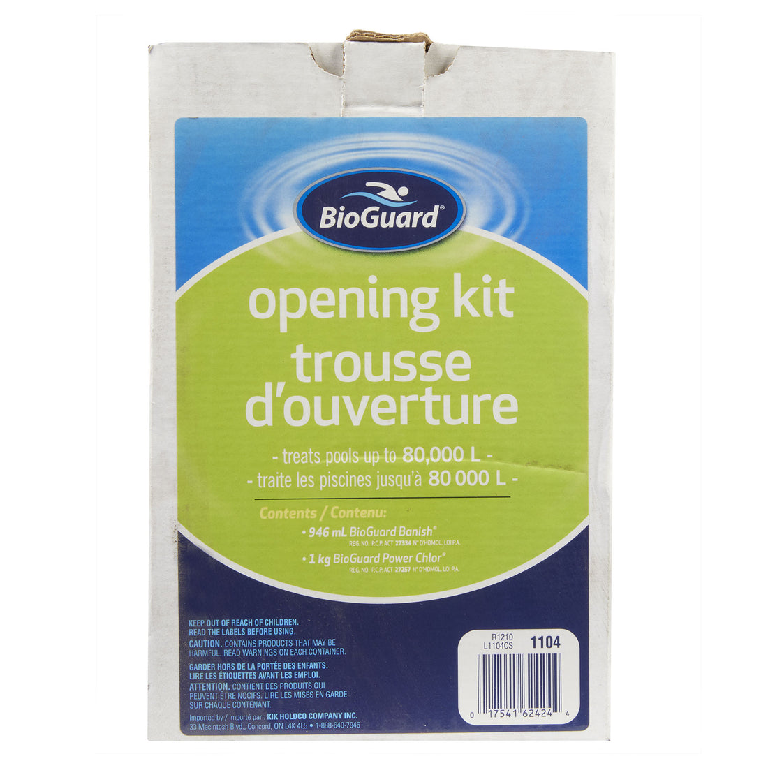 Trousse d'ouverture pour piscine de 80 000 litres - BIOGUARD