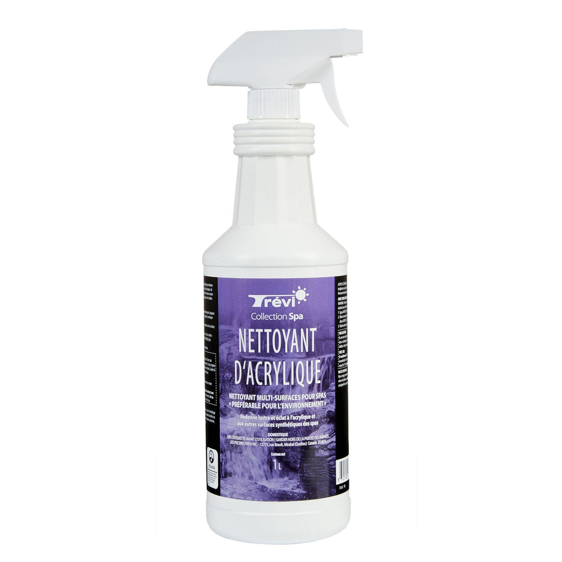 Nettoyant d'acrylique pour spa