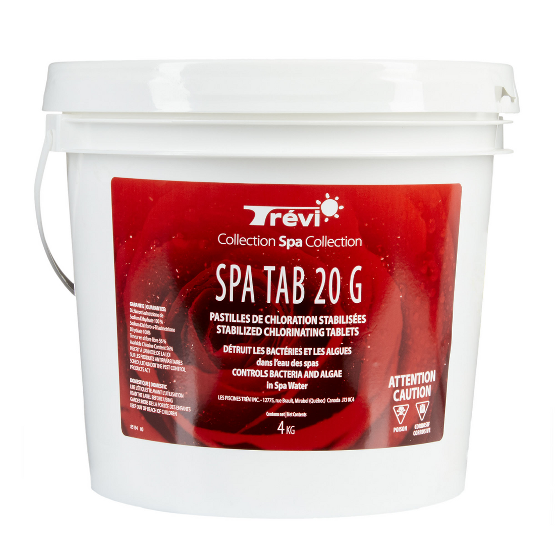 Pastilles de chlore Trévi Spa Tab à dissolution rapide pour spa
