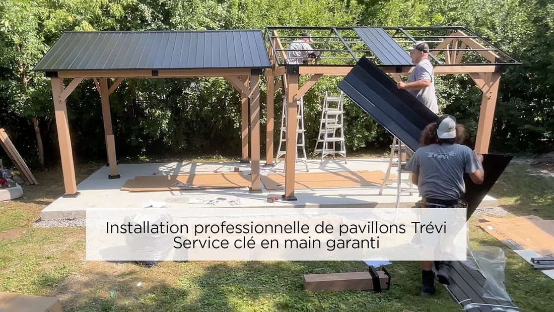 Installation professionnelle de pavillons Trévi | Service clé en main garanti