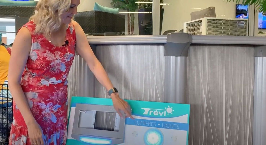 Lumière DEL à ajouter à une piscine hors terre pour créer de l'ambiance