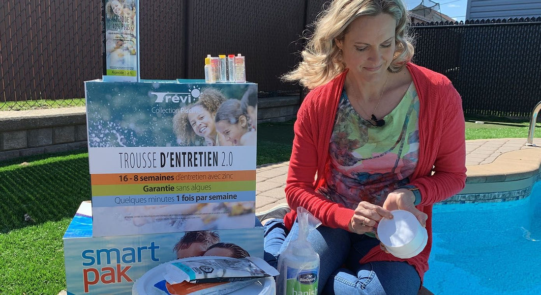 Produits qui permettent de rendre l'eau claire et sécuritaire pour les baigneurs