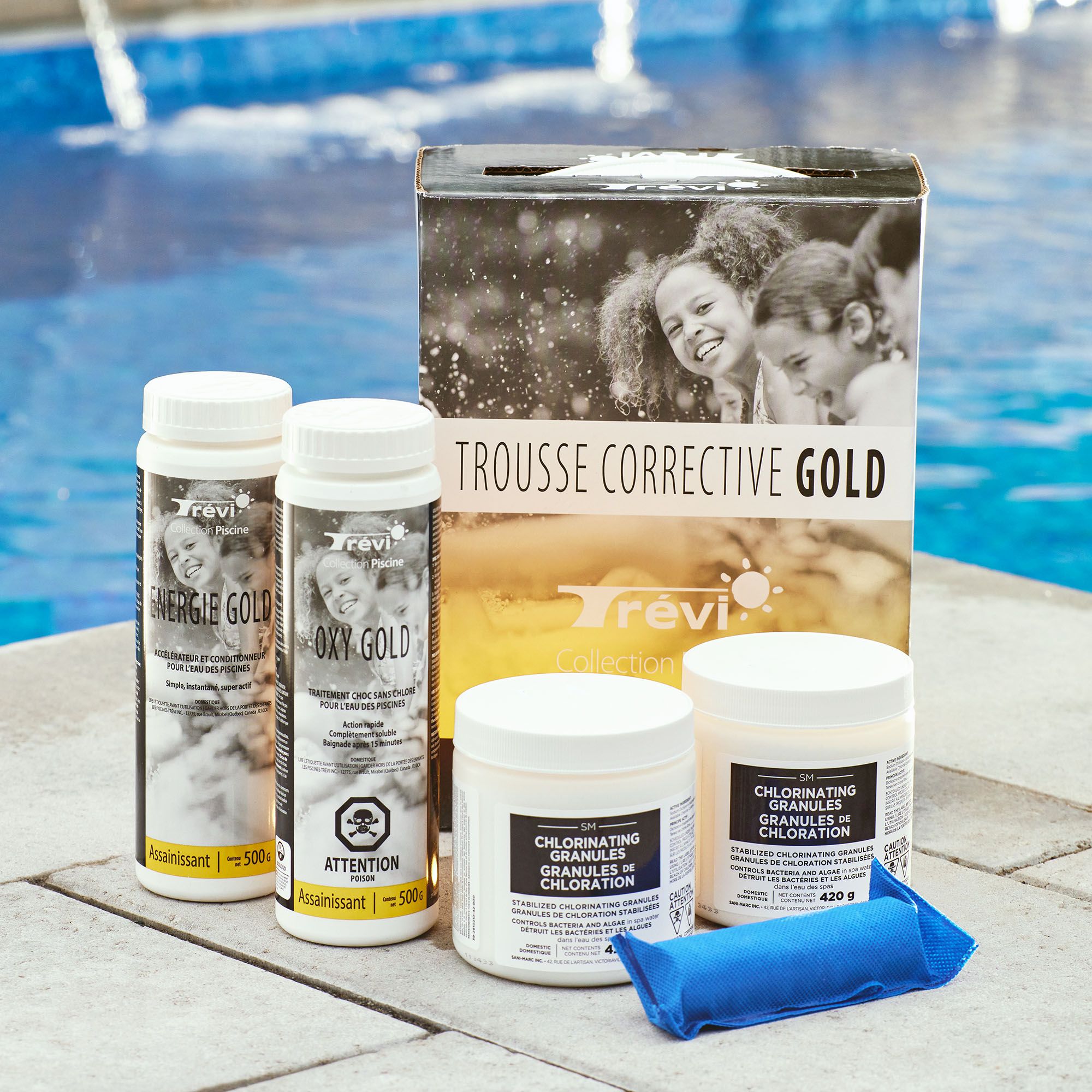Gold pool opening and repair kit – Magasins Trevi inc.