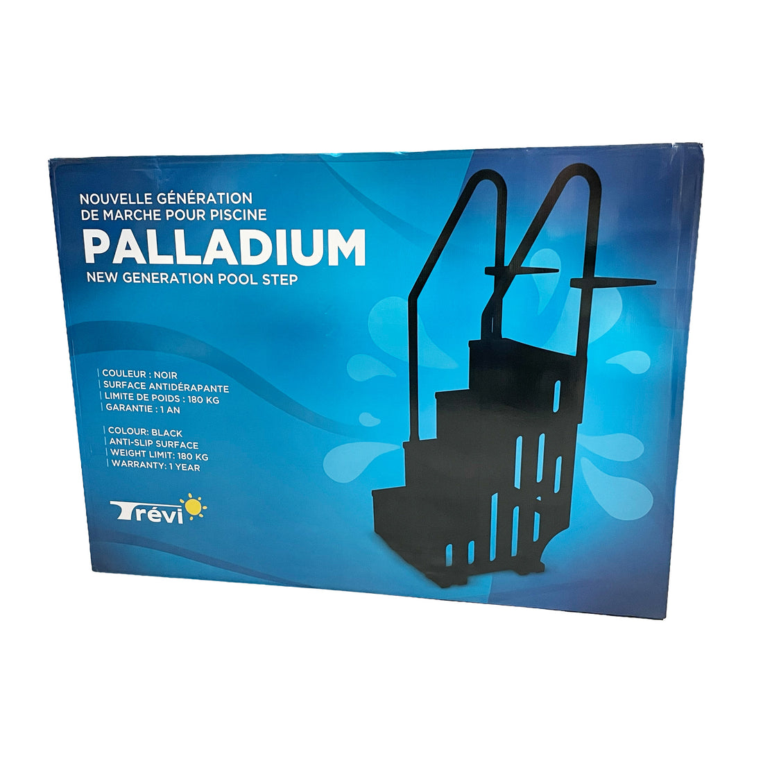 Marche de piscine hors terre en résine – Modèle Palladium