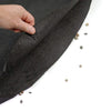 Geotextile floor mats for round above-ground pool