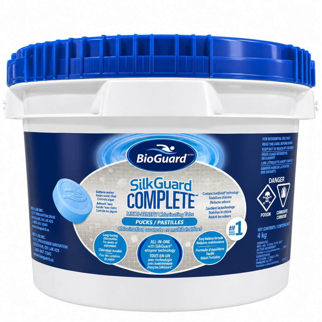 SilkGuard Complete 3-inch Chlorine Tablets 5.4 kg – BioGuard 2470