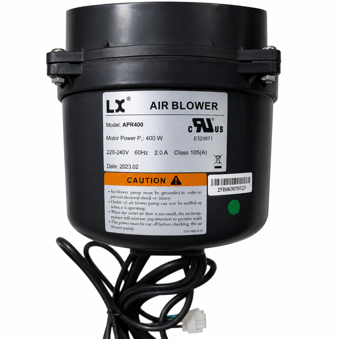 240 V replacement blower for spa – LX 15808 / 15859