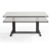 Santiago grey adjustable table - Store demo with imperfections