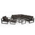 Nikki II Sectional – Contemporary Design with Three Table Options