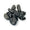 Black decorative river stone
