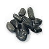Black decorative river stone