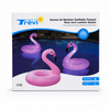 Inflatable light-up pink flamingo ring for the pool - CT258