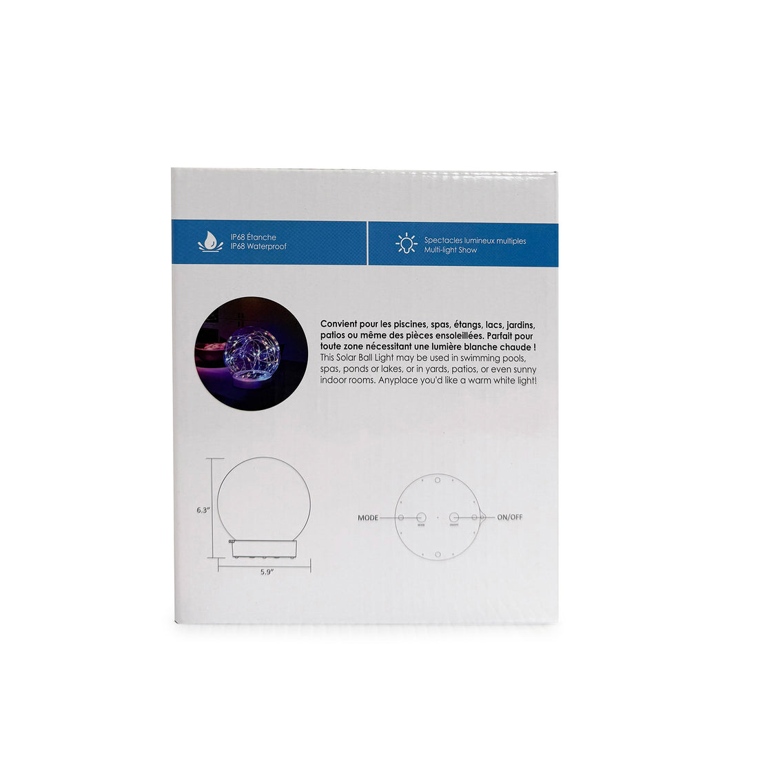 Trévi Floating Solar Globe Light
