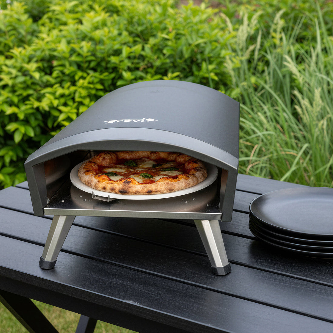 Four à pizza avec plaque tournante 12"