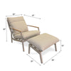 Chaise Palmas avec repose-pieds