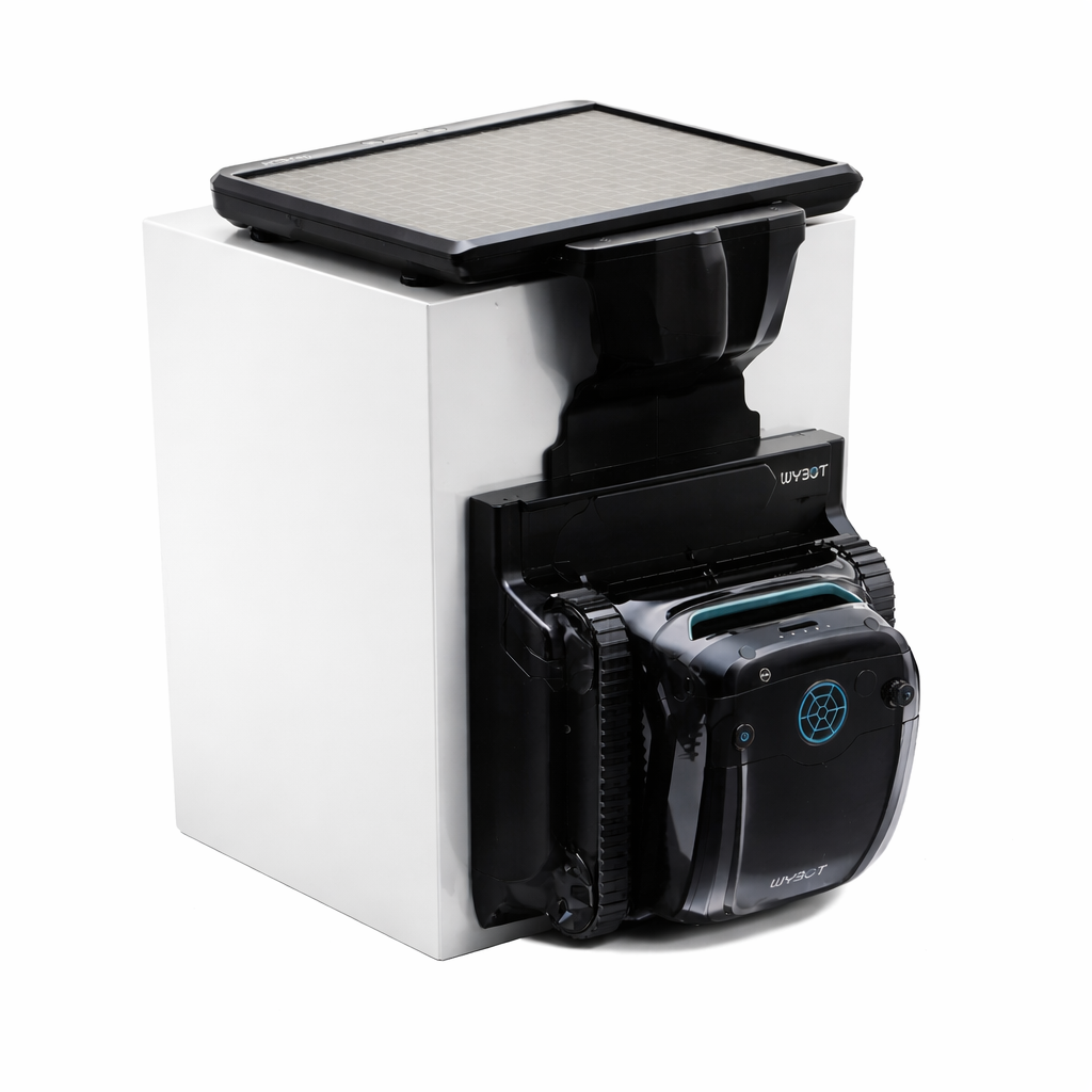 Robot S2 recharge solaire de Wybot sans fil pour piscines creusées