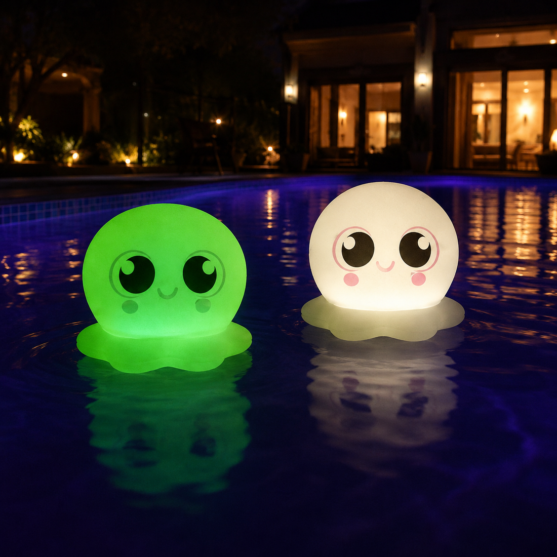 Lampe solaire gonflable en forme de pieuvre pour piscine et spa - CT217