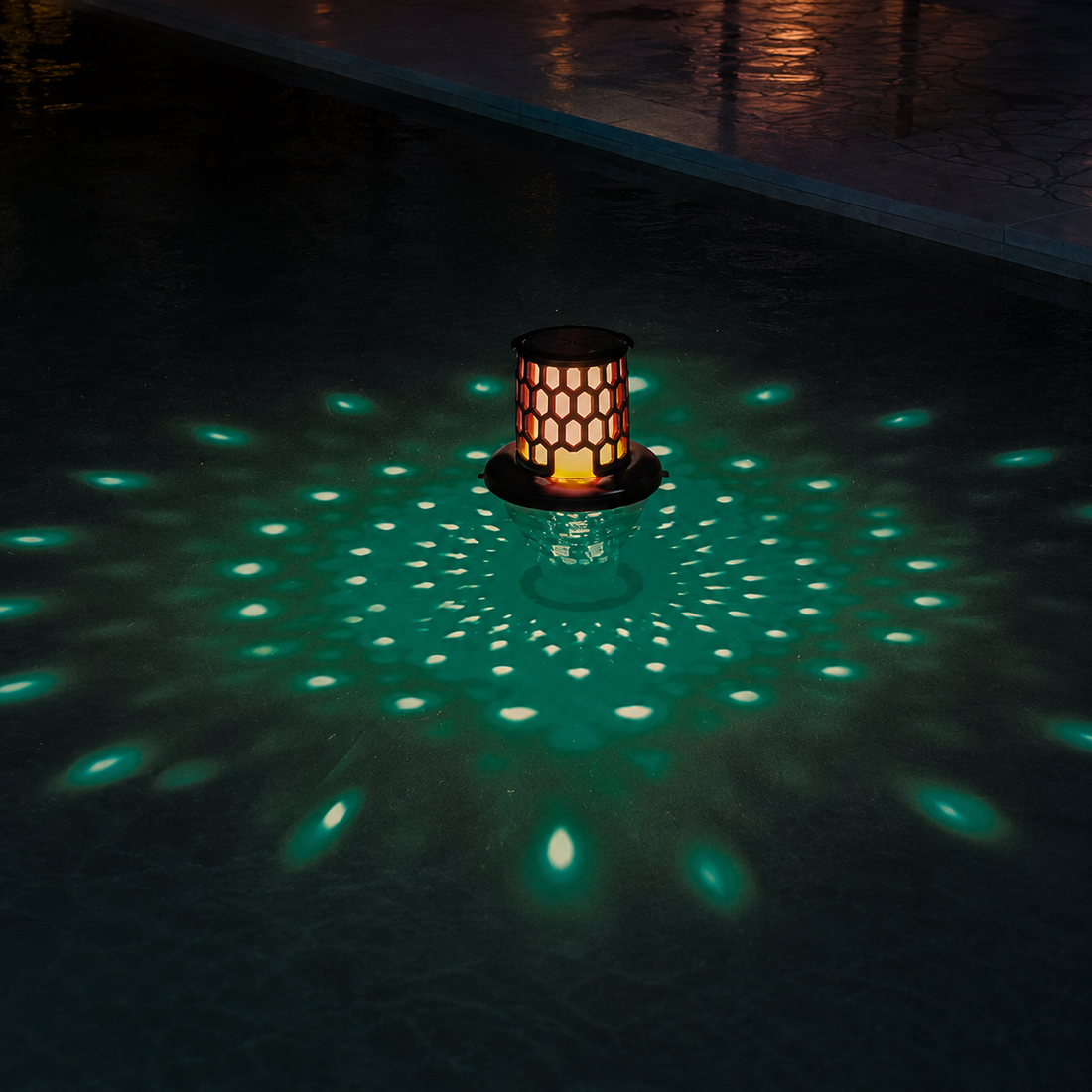 Lumière solaire flottante décorative pour piscine et soa - CT2517