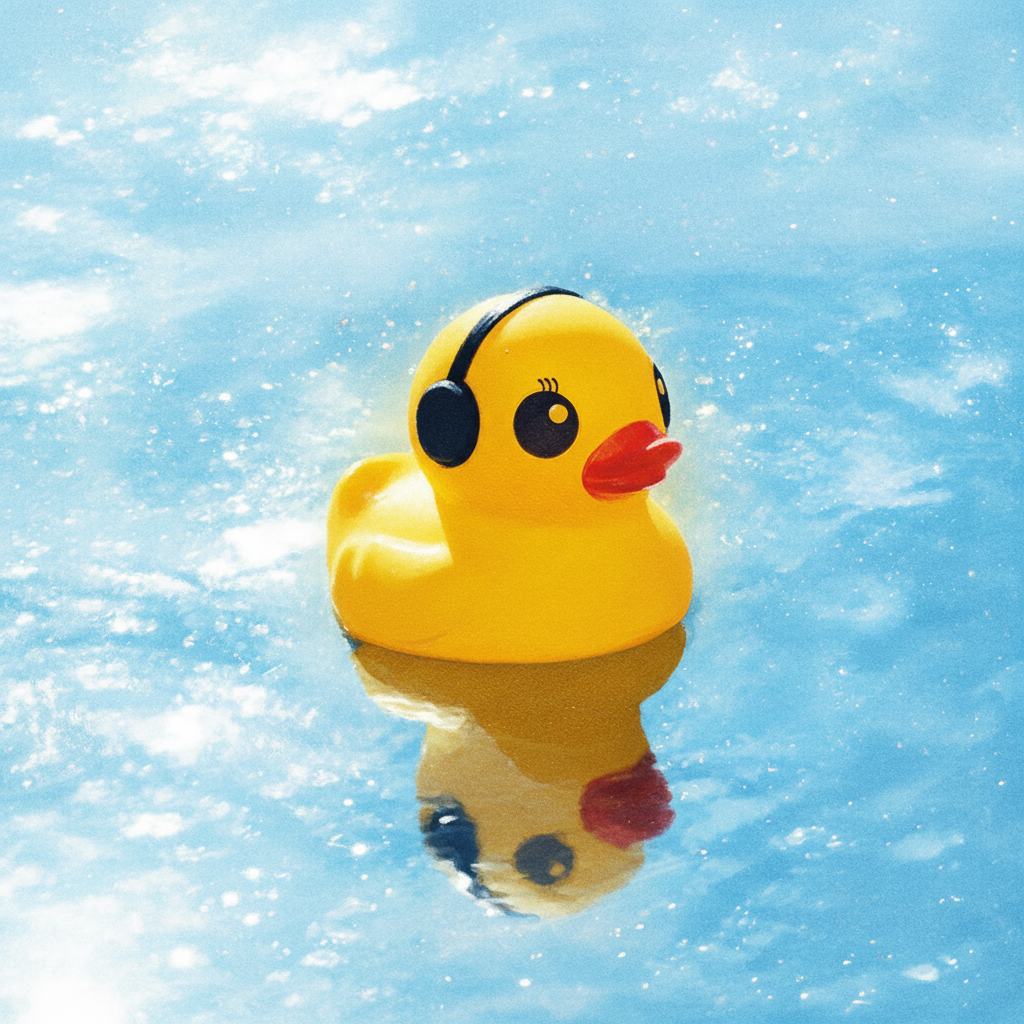 Mini Floating Solar Duck Lamp for Pool and Spa - CT228DE