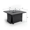 Table foyer Fuego au propane – 50 000 BTU