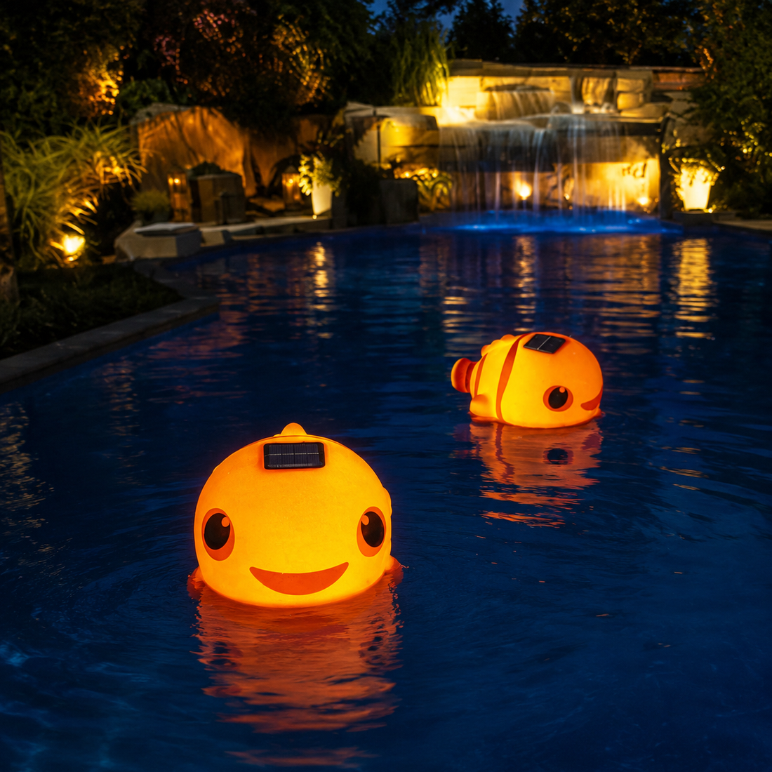 Lumière solaire flottante Poisson-Clown Nemo pour piscine - CT2107