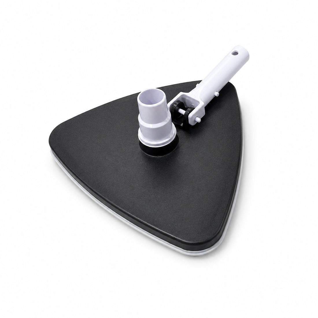 Black triangular sweeper head with swivel adapter - ACM1BLK