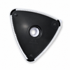 Black triangular sweeper head with swivel adapter - ACM1BLK