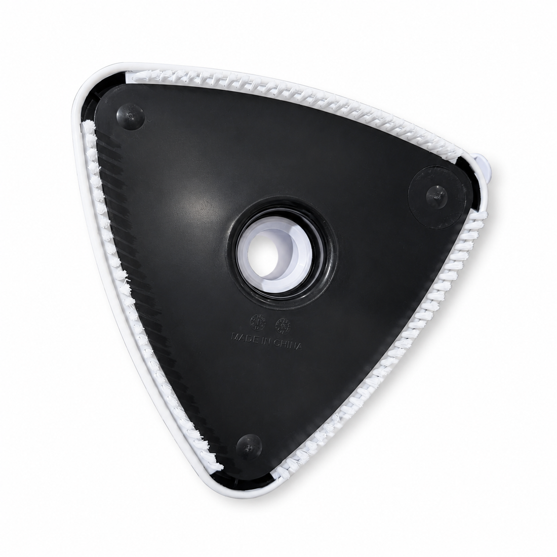 Black triangular sweeper head with swivel adapter - ACM1BLK