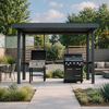 TRIO extérieur Pergola OSAKA + Station culinaire 3 en 1 + BBQ SHOGUN