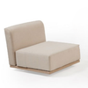 Varsovie swivel armchair, 1 seat, beige - Store demo with imperfections