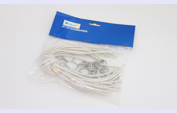 Set of 12 carport bungees and hooks