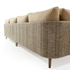 Madagascar sectional with 1 armchair
