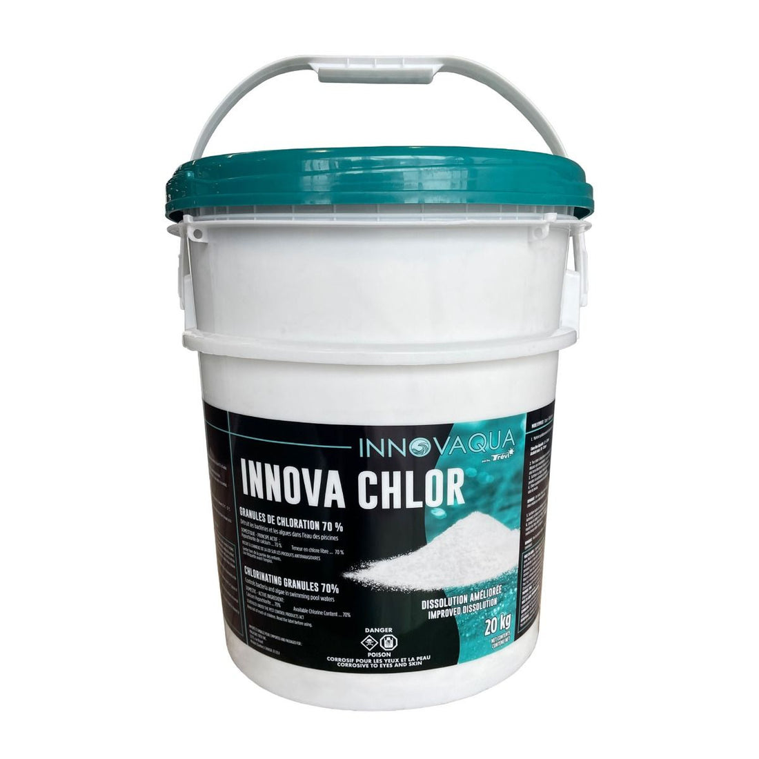 Chlore en granules 70% pour piscine – Magasins Trevi inc.