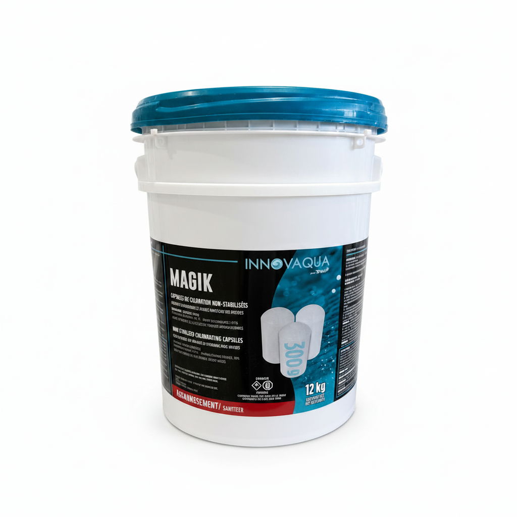 Magik non-stabilized chlorine tablets for swimming pools - Innovaqua