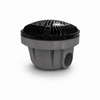 Complete black bottom drain for above-ground pool