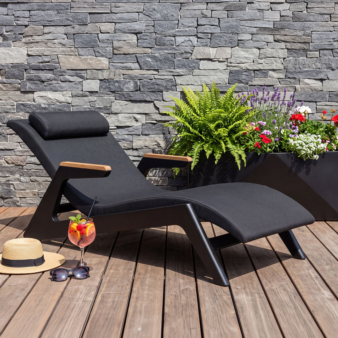 Chaise longue Nubia