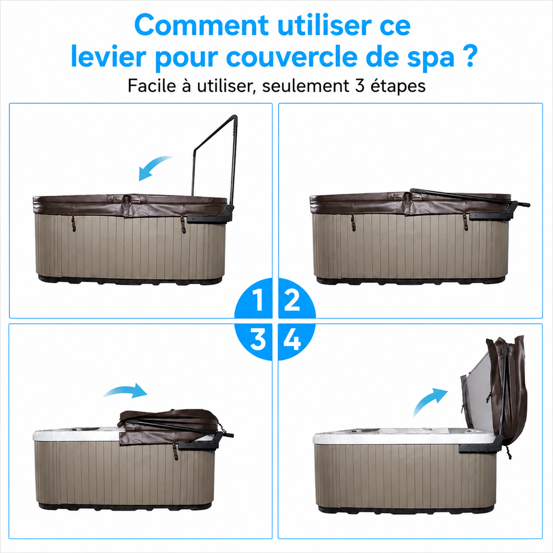 Hydraulic spa cover lifter - TS-11