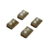 Hayward AXV413P 4 Pack Light Grey Vinyl Replacement Shoe for Pool Cleaners
