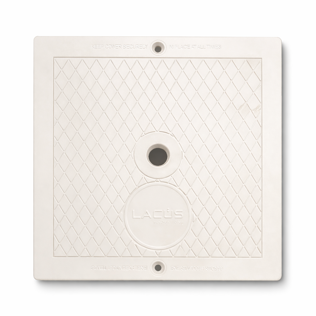 White Square Skimmer Lid for In-Ground Pool – Model 140-1113