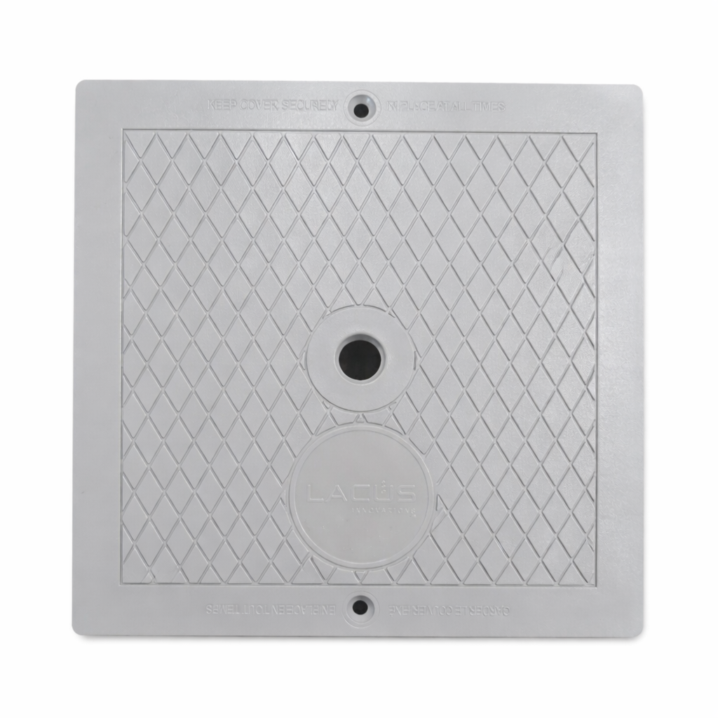 Gray Square Skimmer Lid for In-Ground Pool – Model 140-1013