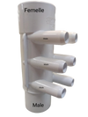 MANIFOLD 2''MALE X2''FEM(6)3/4''MALE COLLE
