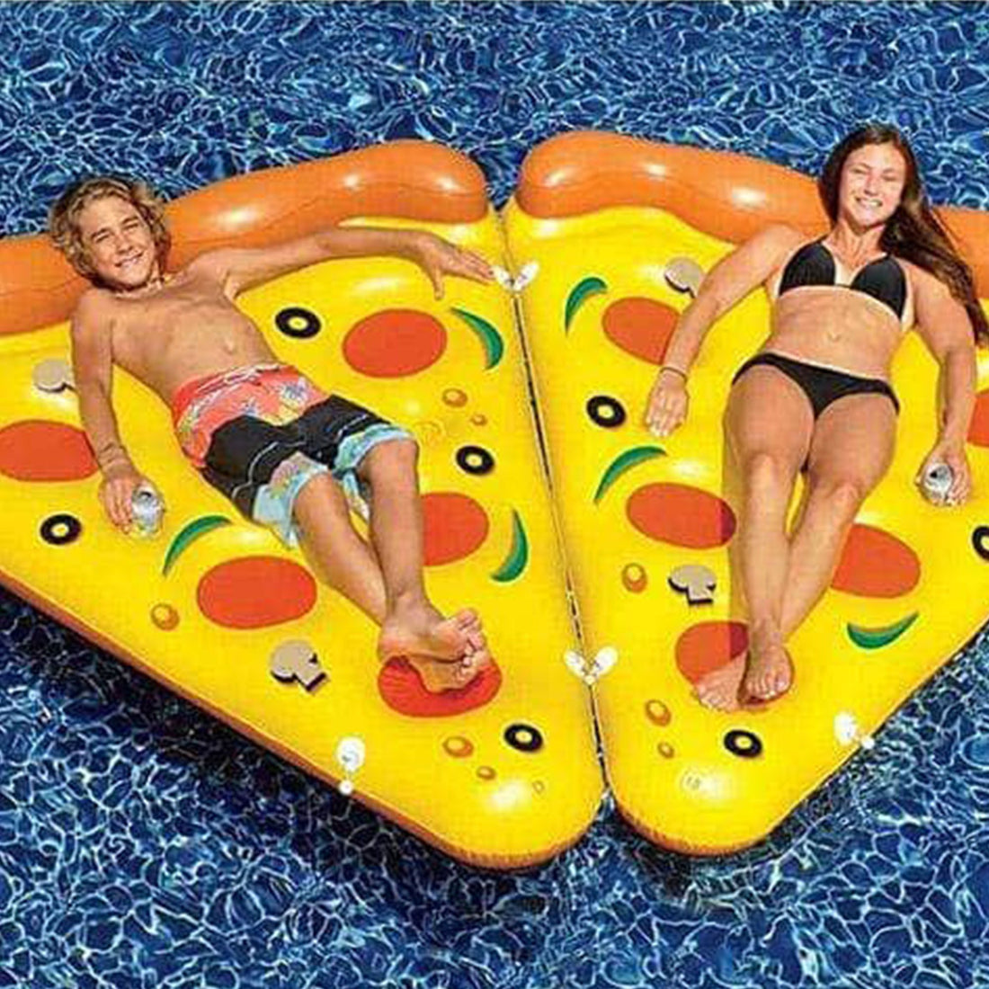 Matelas gonflable pizza