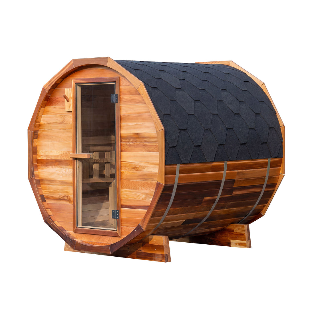 Scandinavian Barrel Sauna - 5' 7/8'' x 5' 7/8''
