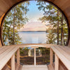 Scandinavian Barrel Sauna - 5' 7/8'' x 5' 7/8''