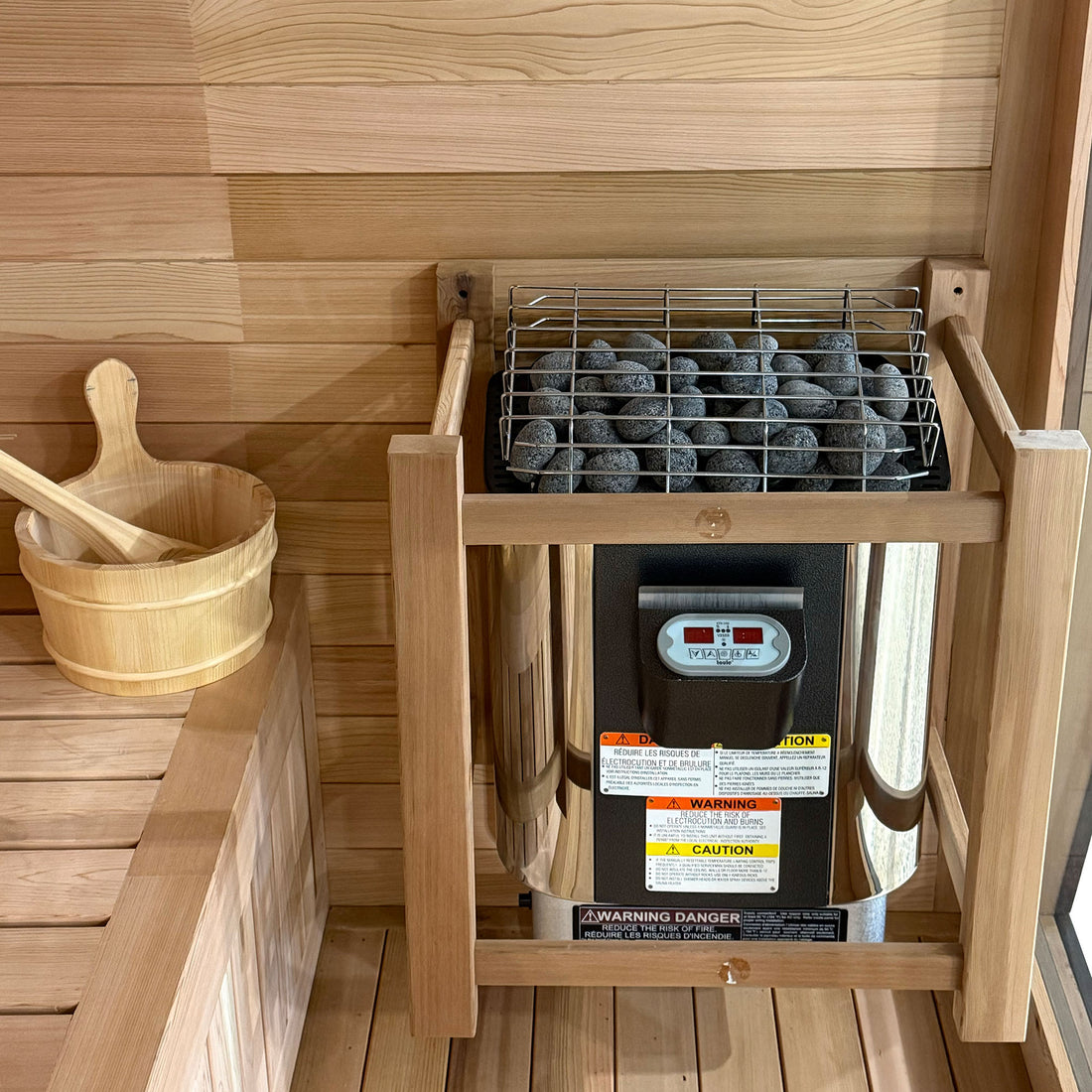Sauna Oslo en cèdre rouge - 10' x 7'