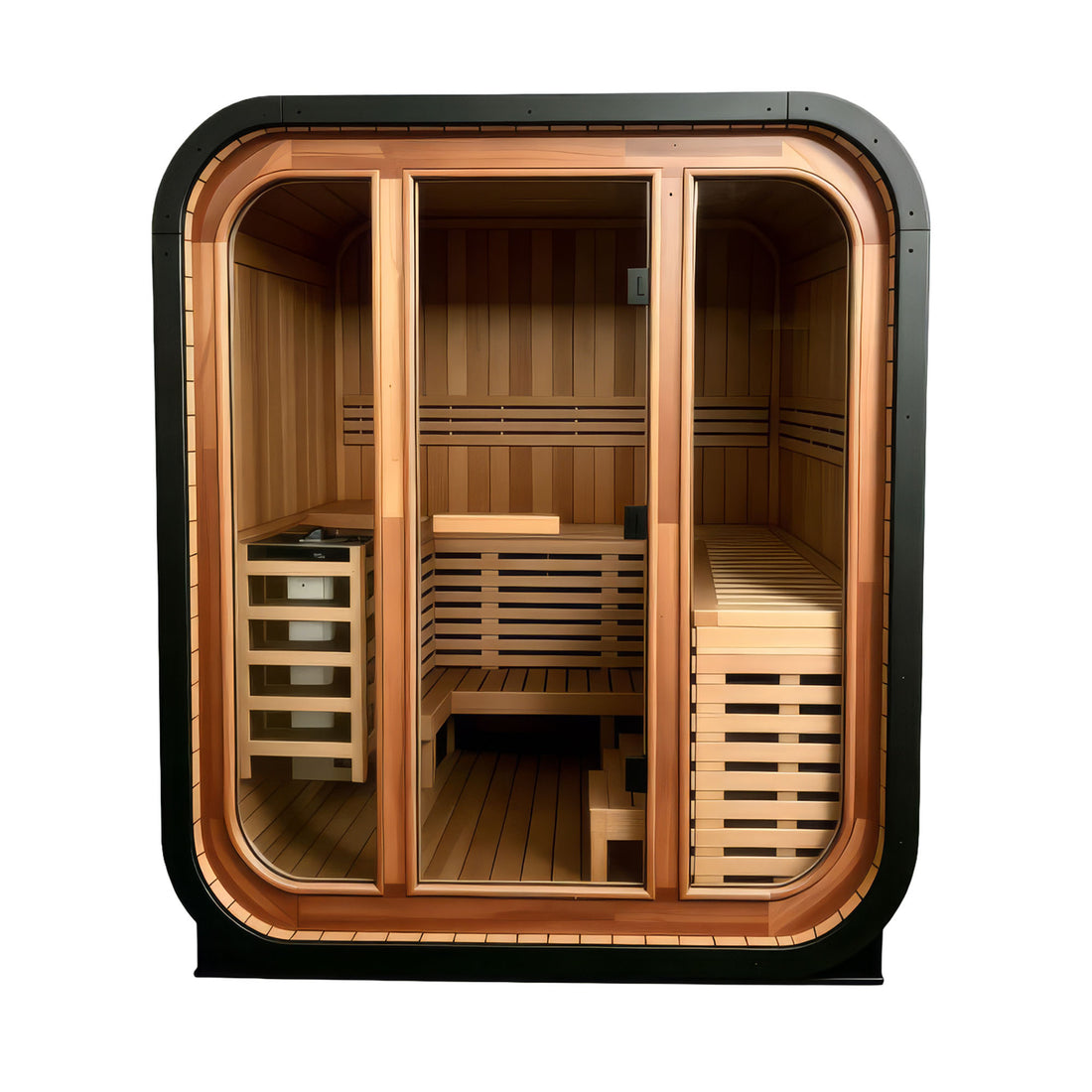 Sauna Finlande en cèdre rouge - 6' x 6'