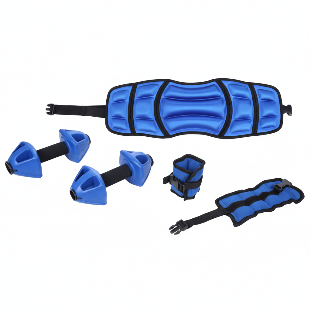 Trousse de mise en forme aquatique pour piscine - Ceinture, haltères et poids