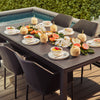 Amazone II grey dinner table - Store demo with imperfections