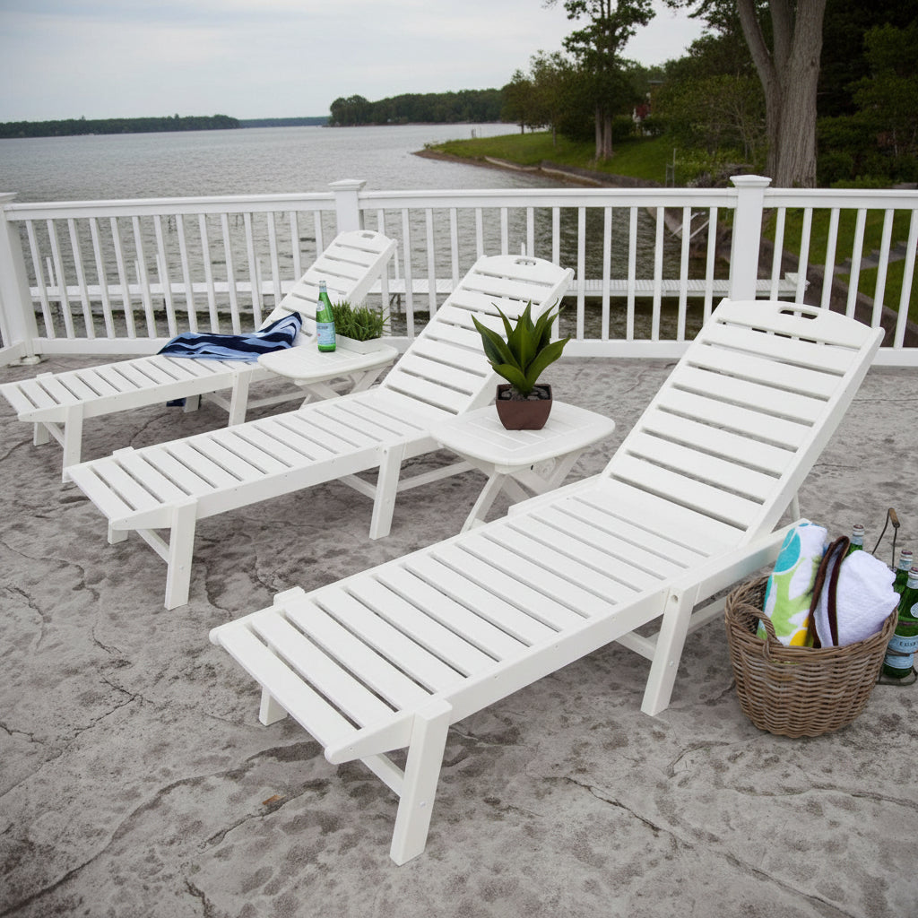 Chaise longue adirondack